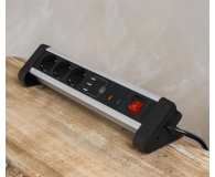 Spacetronik Listwa zasilająca z USB SPS-T38BS - 3 gniazda 1.5m - 1153963 - zdjęcie 5